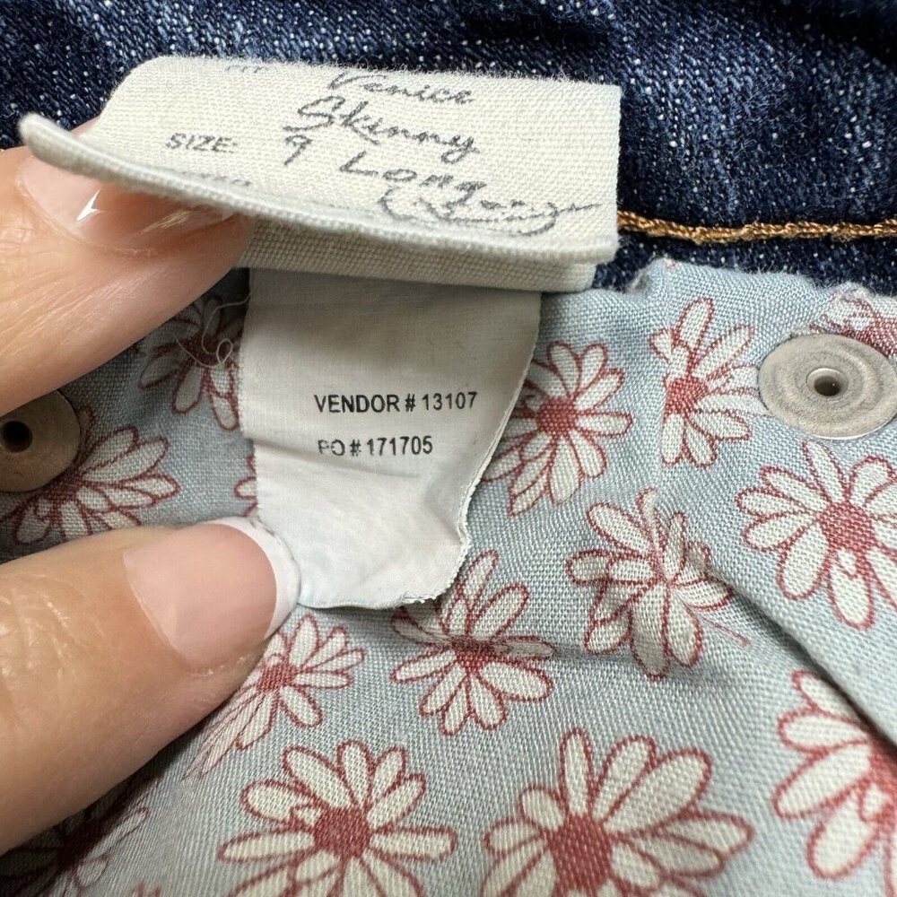 Venus Denim‎ Skinny Jeans Women's 9 Long Blue Medium Wash - Picture 10 of 11